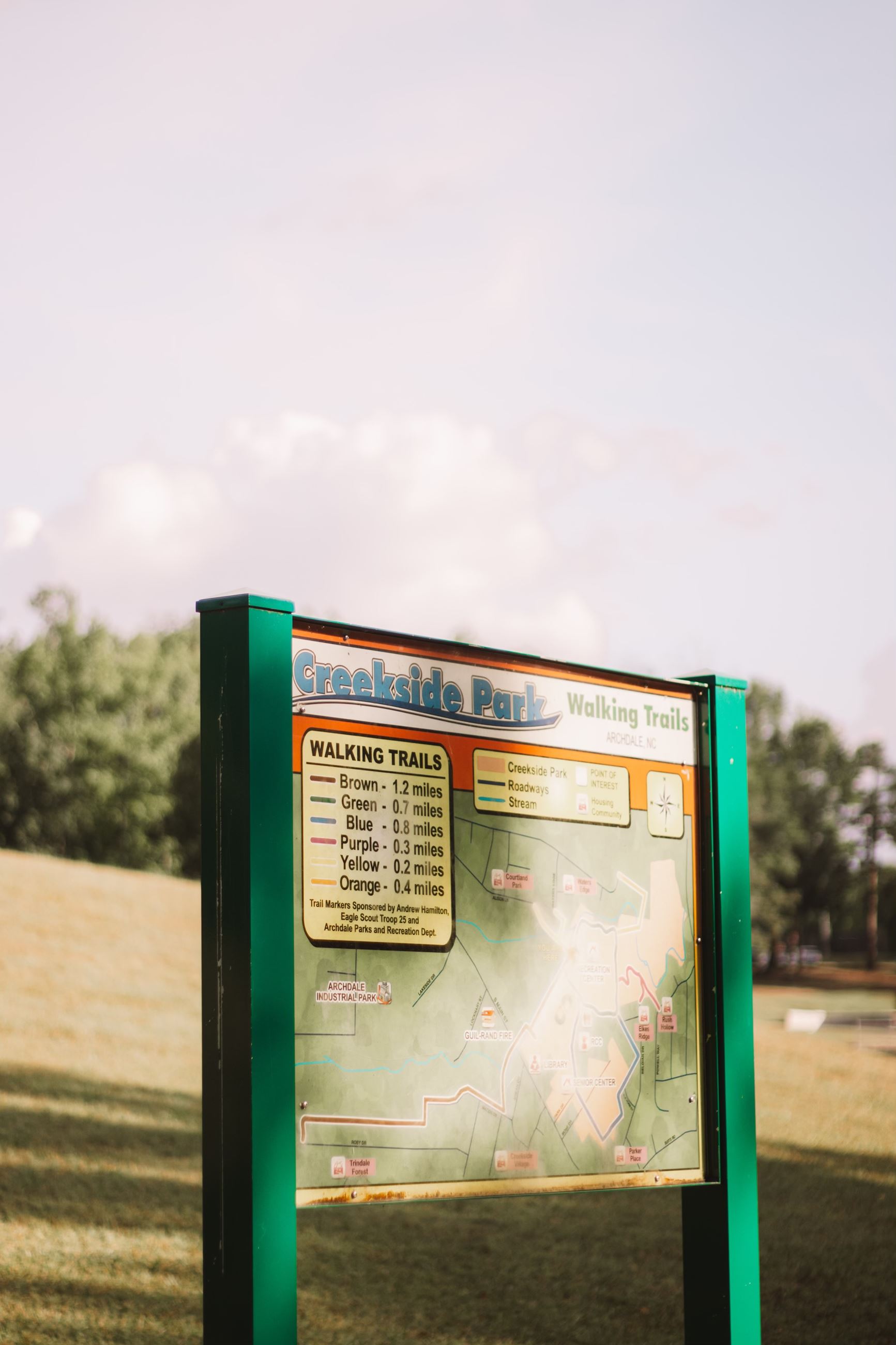 Walking Trail Map Signage