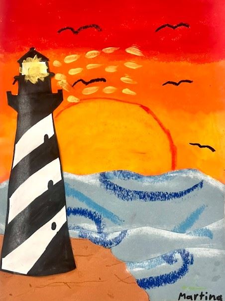 Lighthouse with the Sun