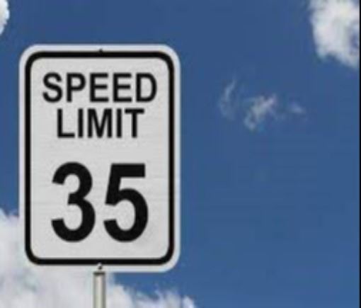Speed Limit 35 Sign 